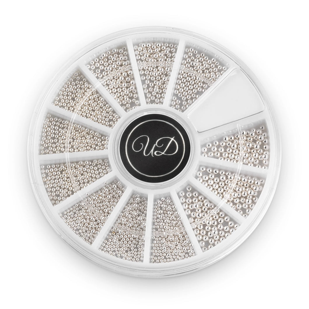 Silver - Clear as Mud Caviar Beads