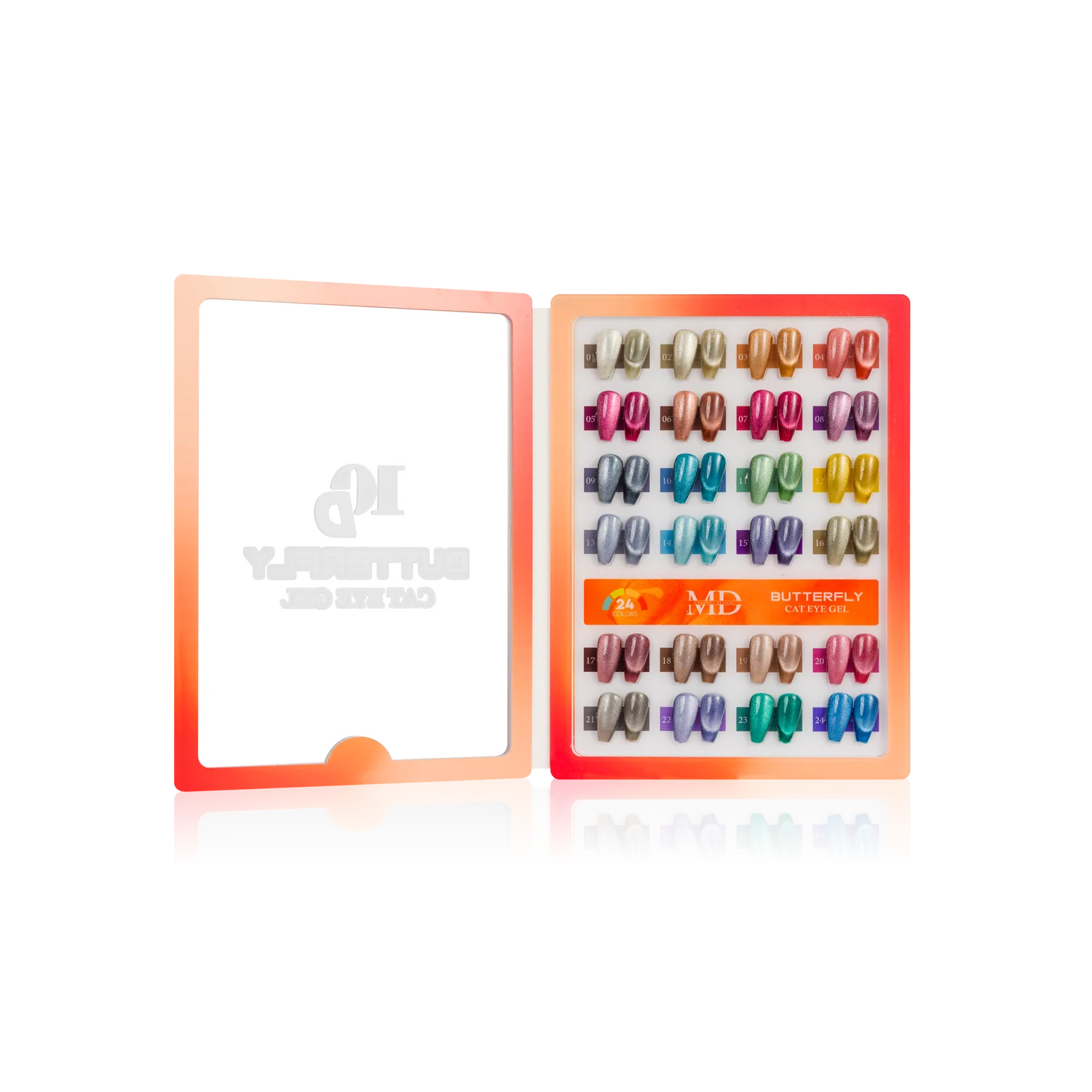 MD 10D Butterfly Cat Eye Gel - 24 Colors