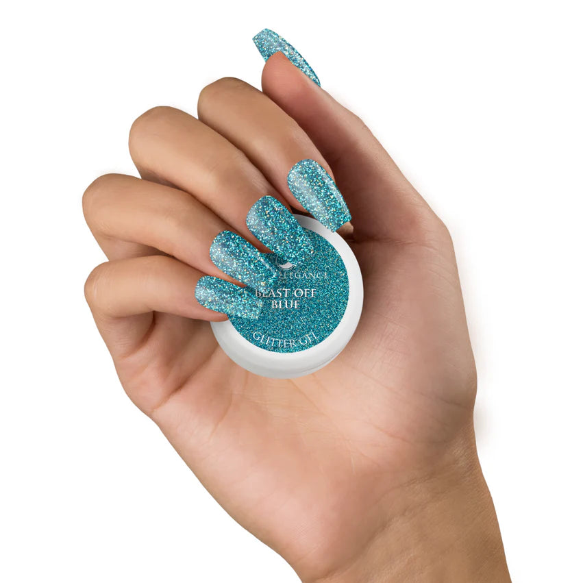Blast Off Blue Glitter Gel