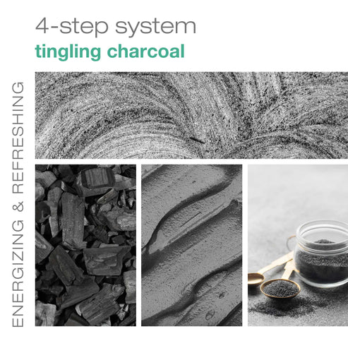 Tingling Charcoal Salt Soak - Energizing Dead Sea Detox with Mint and Ginger