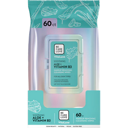 VitaLuxe Soothing Aloe + Vitamin B3 Makeup Removing Cleansing Wipes