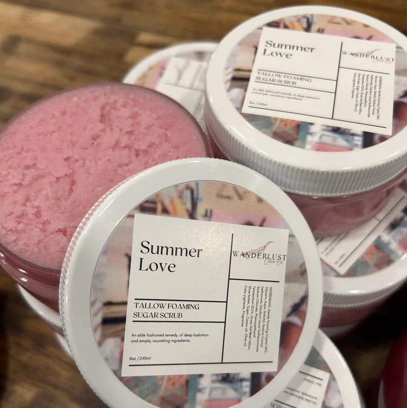 Tallow Foaming Sugar Scrubs