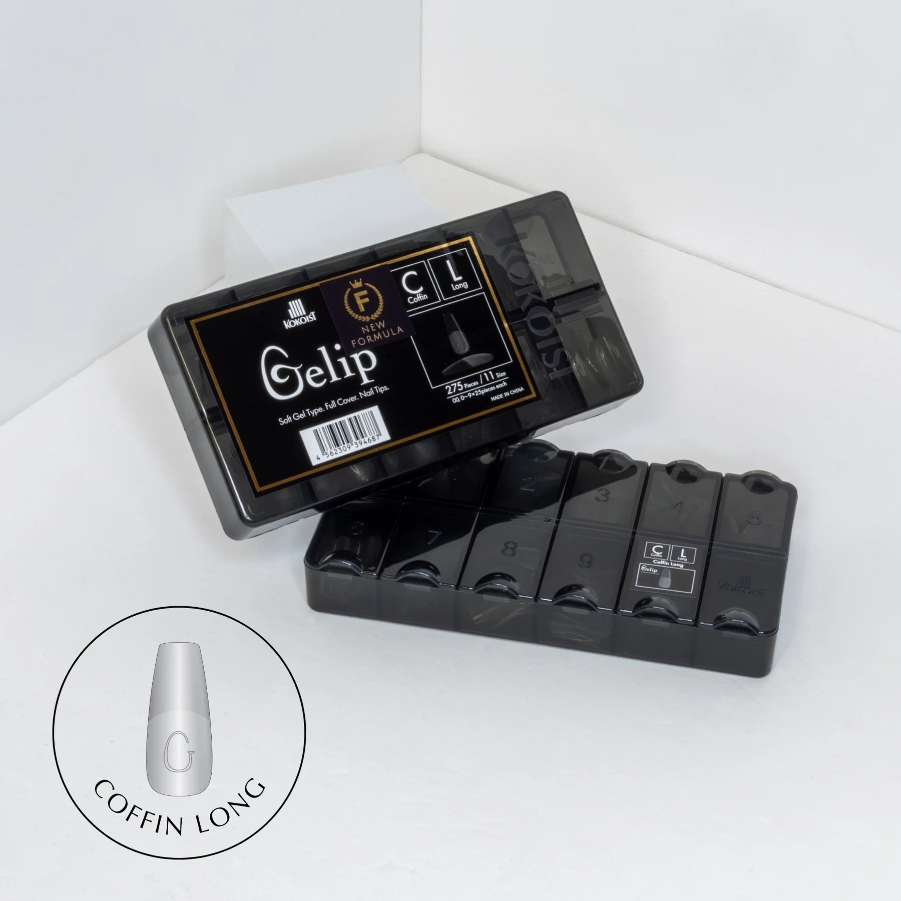 Coffin Long Gelip Extensions Kit - 275pc