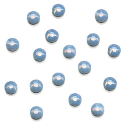 Ugly Duckling Clear as Mud Crystals - Blue Opal - Flat Back - Round