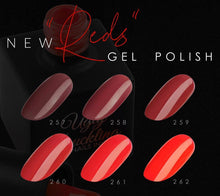 Load image into Gallery viewer, New &quot;Reds&quot; Gel Polish 6pk Bundle 257-262
