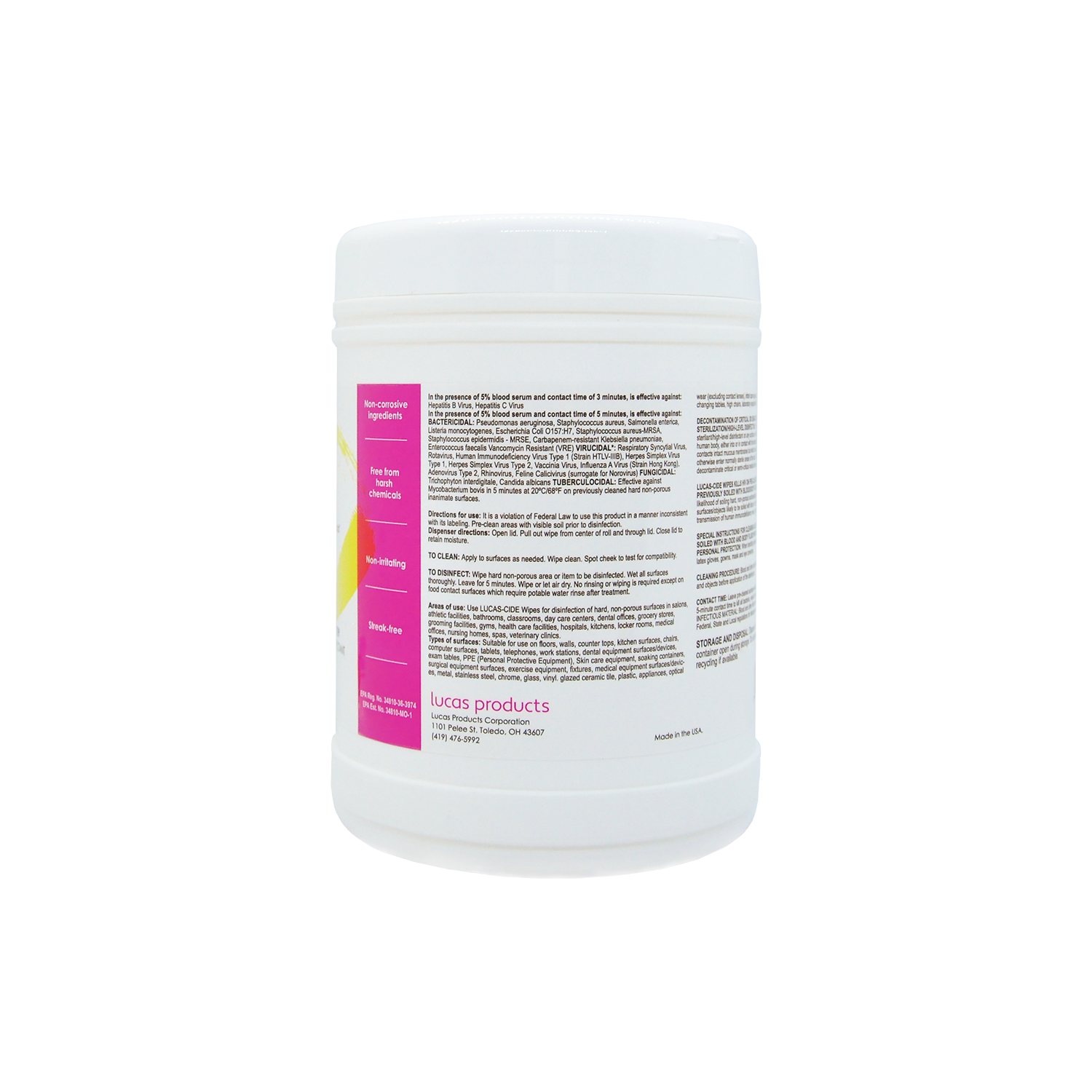 LUCAS-CIDE Wipes