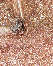 Load image into Gallery viewer, P+ Champagne Glitter Gel Polish

