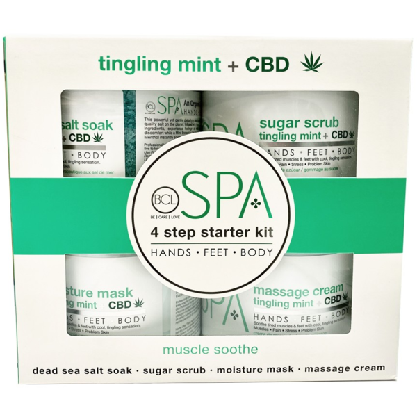 Tingling Mint + CBD 4 Step 16oz Starter Kit