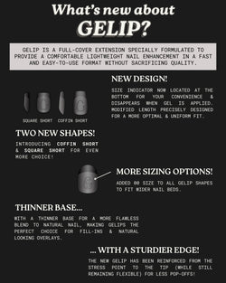 Square Short Gelip Refill Pack - 25pc