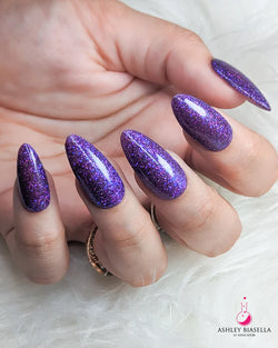 P+ Amethyst Kiss Glitter Gel Polish