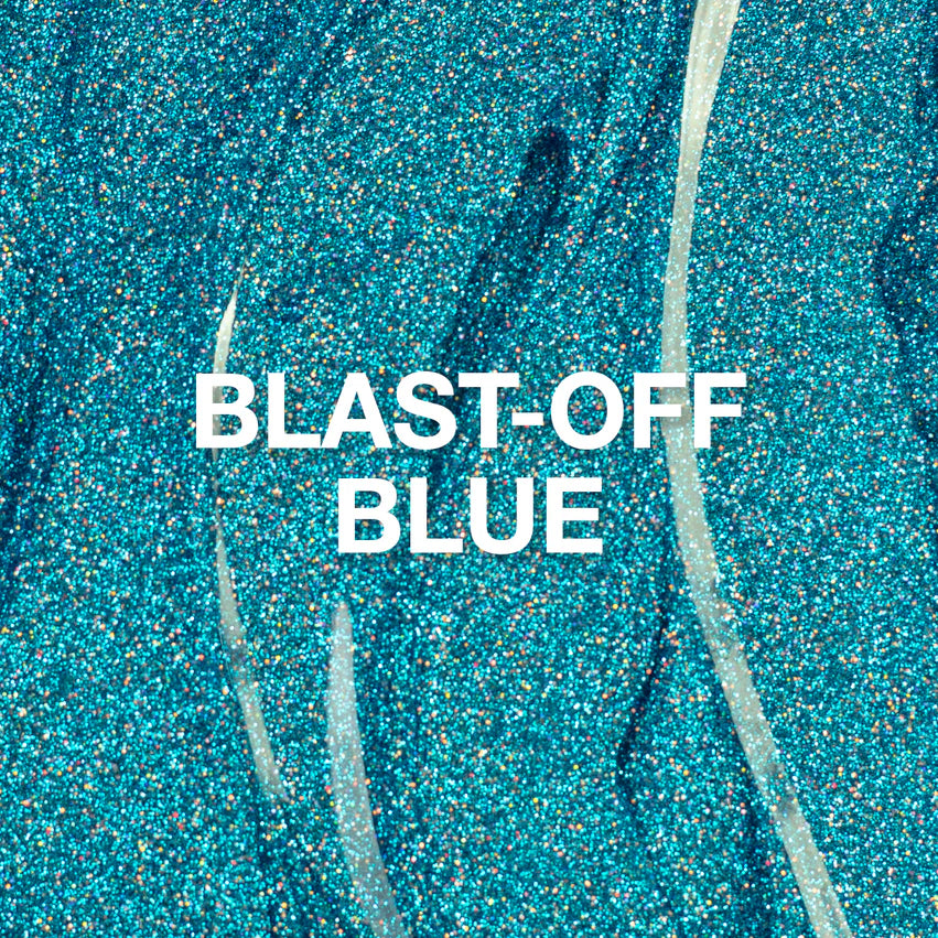 Blast Off Blue Glitter Gel