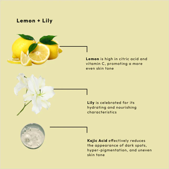 Lemon + Lily with Kojic Acid 4-in-1 Packet Box Set