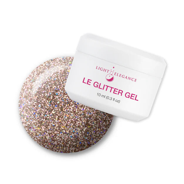 Champagne UV/LED Glitter Gel