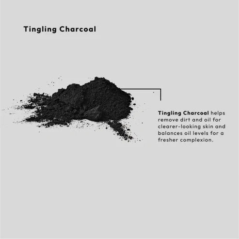 Tingling Charcoal Salt Soak - Energizing Dead Sea Detox with Mint and Ginger