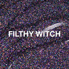 Load image into Gallery viewer, P+ Filthy Witch Glitter Gel Polish
