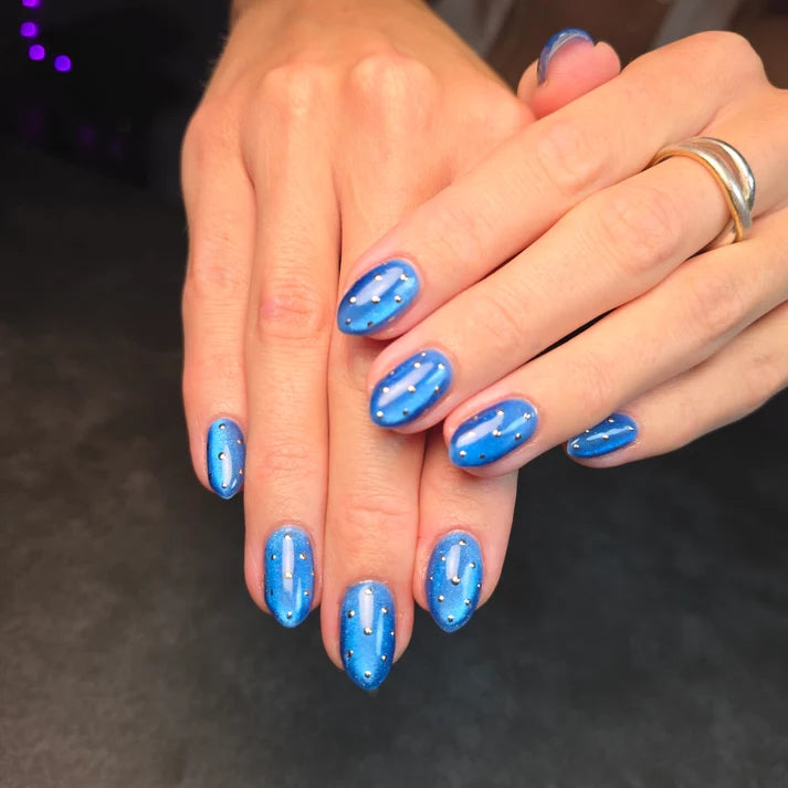 Stellar Blue Cat Eye Gel Polish