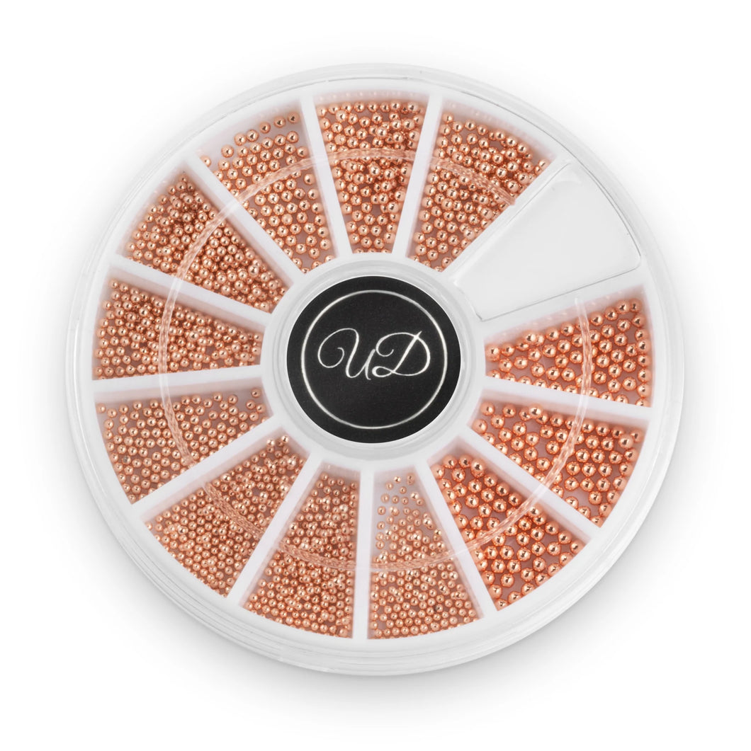 Rose Gold - Clear as Mud Caviar Beads