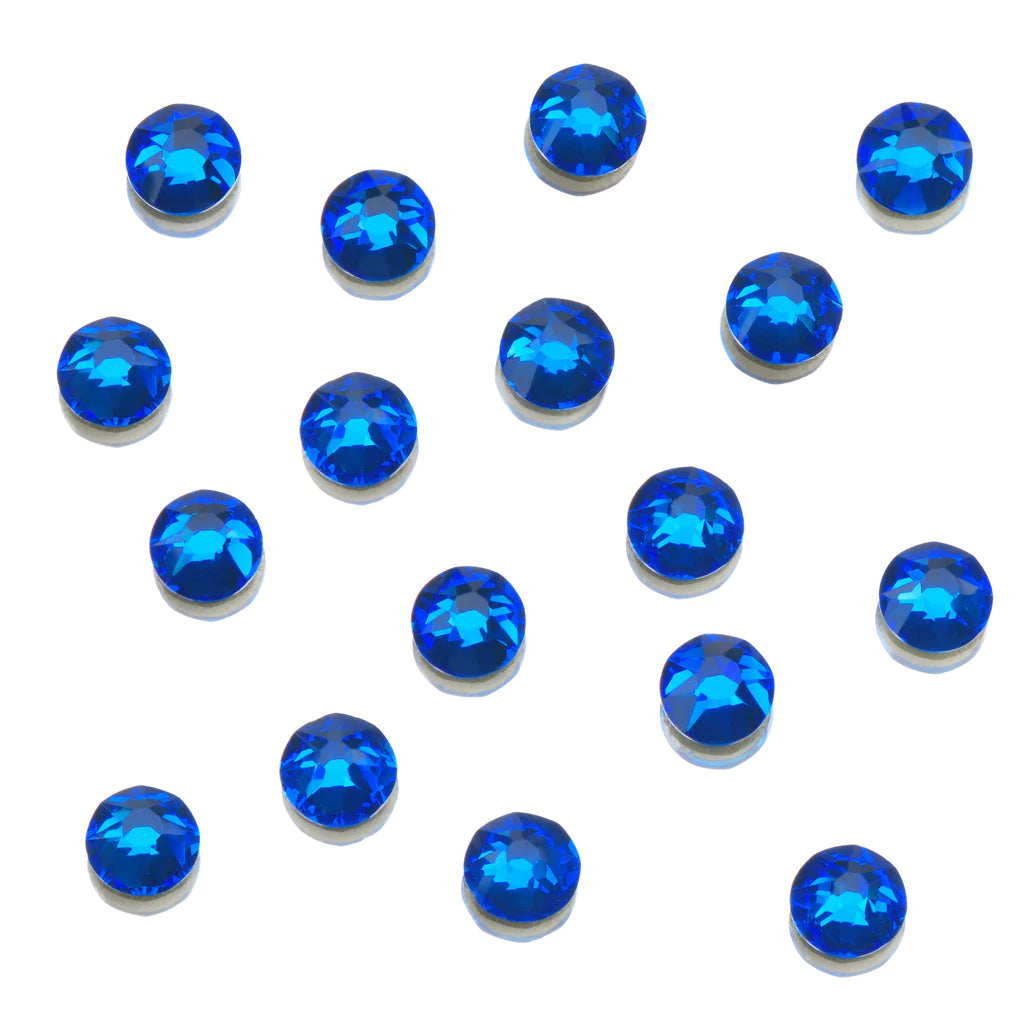 Ugly Duckling Clear as Mud Crystals - Cape Blue Flat Back - Round
