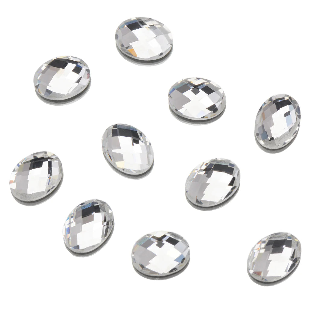 Crystal - Oval 6x8mm Flat Back