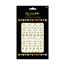 Sticker 128 - Abstract Floral Gold