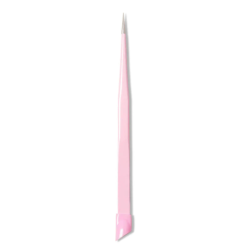 Straight Fine Point Tweezers - Silicone End